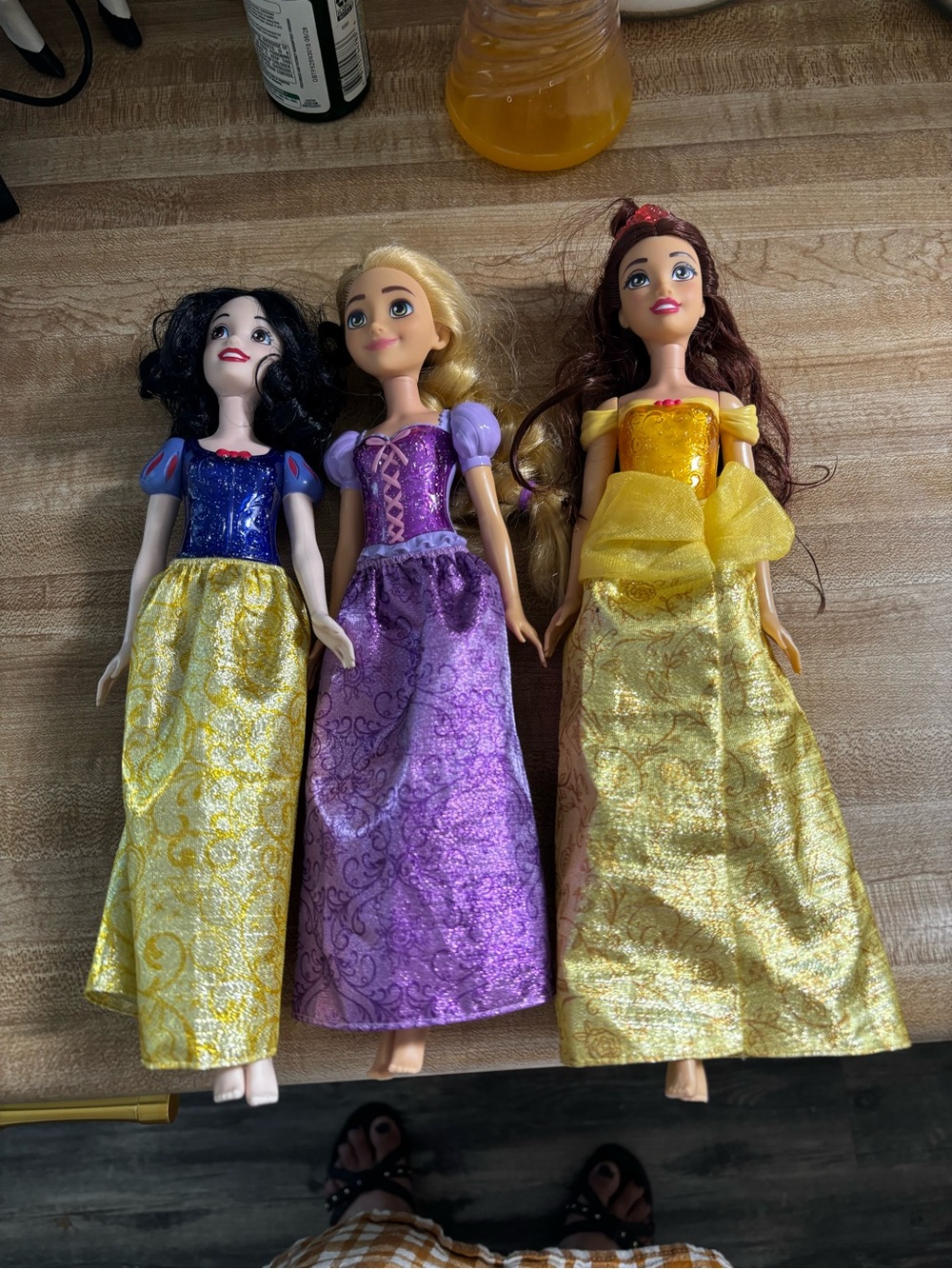 Disney Princess Dolls Set - Yellow, Purple, Blue Dresses